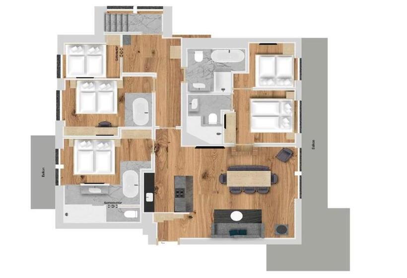 1 Bedroom Penthouse Apartment, Hofgut Apartment & Lifestyle Resort Wagrain