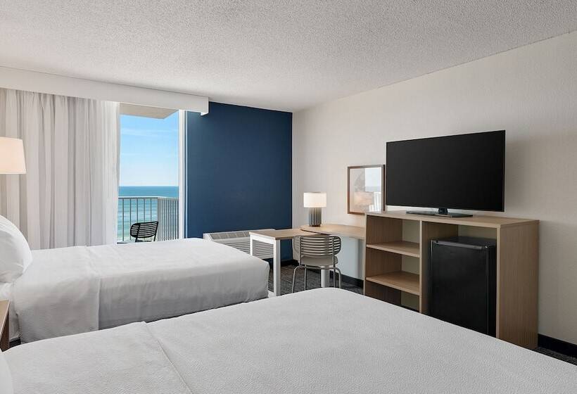 Номер Стандарт 2 Двуспальные Кровати, Spark By Hilton Ormond Beach Oceanfront