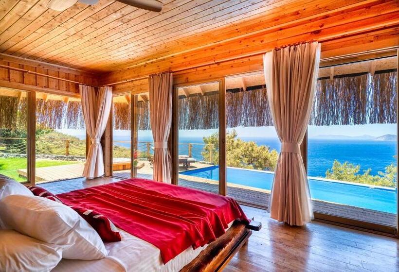 بانگلوی استاندارد با چشم‌انداز دریا, Heaven Resort Faralya