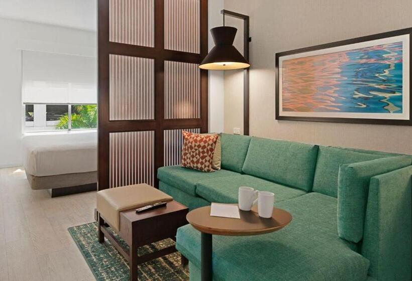 带大床的标准间, Hyatt Place West Palm Beach