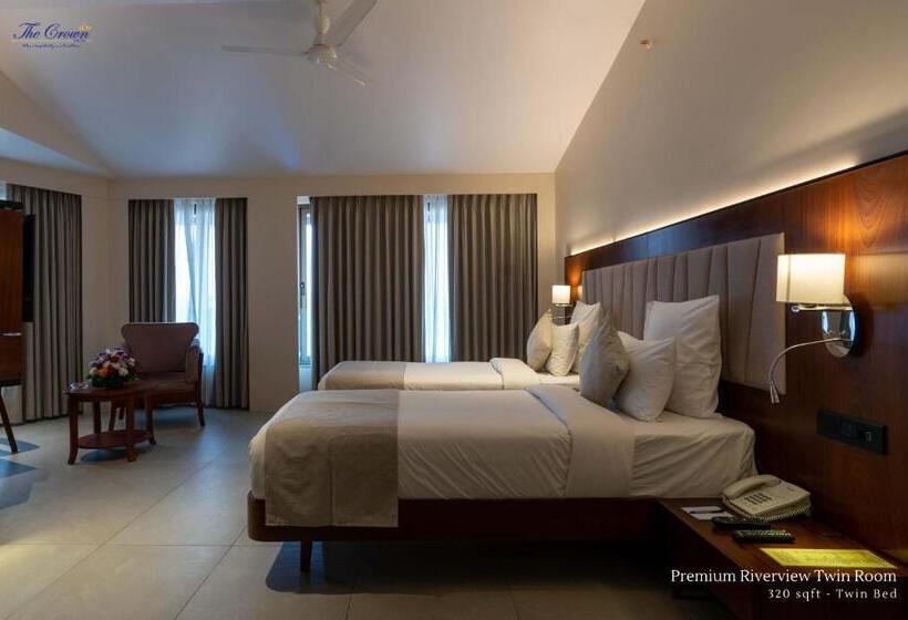 Premium room with river view, The Crown Goa