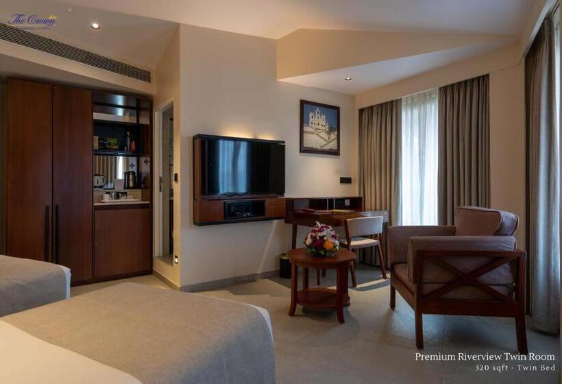 Premium room with river view, The Crown Goa