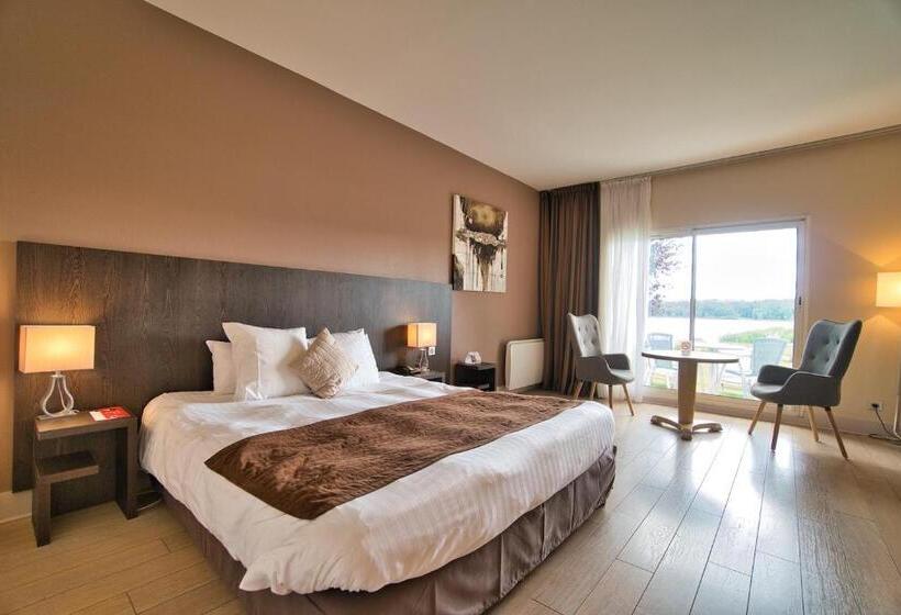 غرفة قياسية مطلّة علي البحيرة, Hôtel Du Golf De L Ailette, The Originals Relais