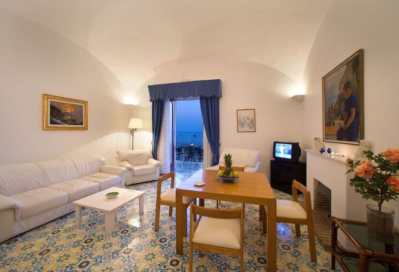 آپارتمان 1 خوابه با چشم‌انداز دریا, La Caravella Di Positano   Relais & Beach