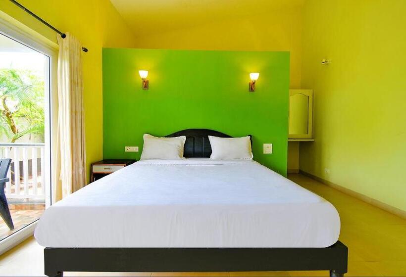 اتاق لوکس, Fabescape Vagator Retreat Resort With Swimming Pool   Nr Vagator Beach