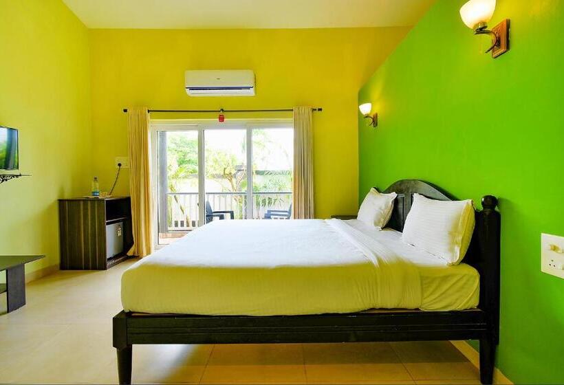 اتاق لوکس, Fabescape Vagator Retreat Resort With Swimming Pool   Nr Vagator Beach