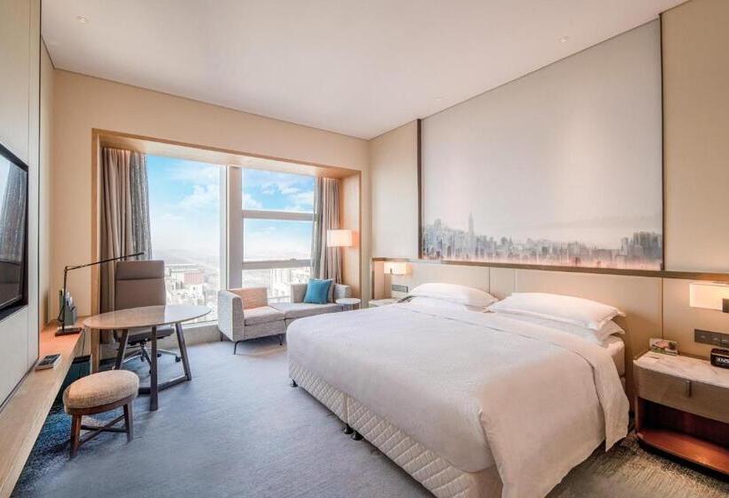 اتاق دلوکس با تخت کینگ و چشم‌انداز شهر, Four Points By Sheraton Wuhan, Jiangxia