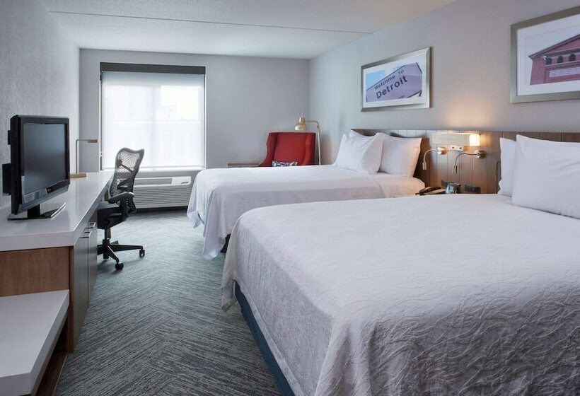 Quarto Estandar, Hilton Garden Inn Detroit Downtown