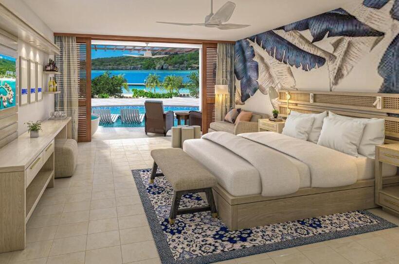 سوئیت جونیور کلوب با چشم‌انداز دریا, Sandals Royal Curacao All Inclusive Couples Only