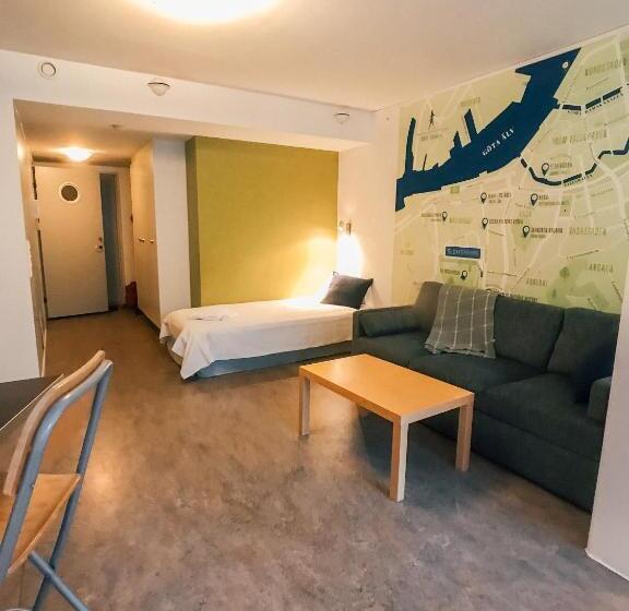 Апартаменты 1 Спальня Нижний Этаж, Slottsskogen Hostel