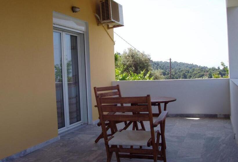 آپارتمان 1 خوابه با چشم‌انداز دریا, Villa Kavourakia