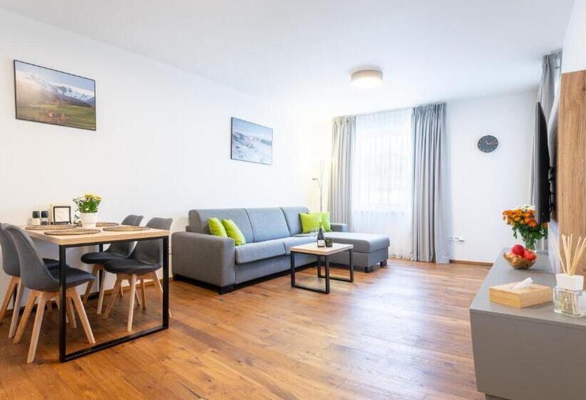 آپارتمان 1 خوابه با بالکن, Apartmány Resort Vrchlabí