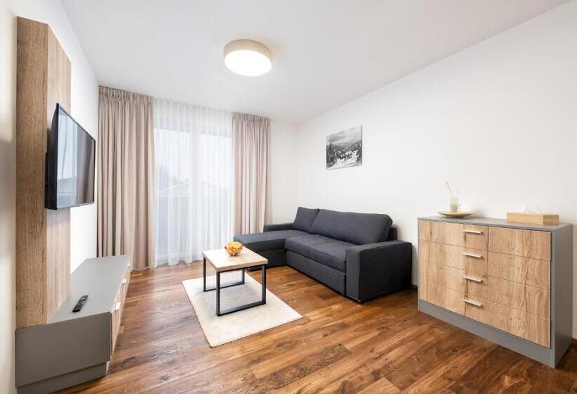 آپارتمان 1 خوابه با بالکن, Apartmány Resort Vrchlabí