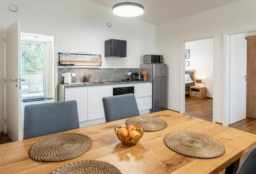 آپارتمان 2 خوابه با بالکن, Apartmány Resort Vrchlabí