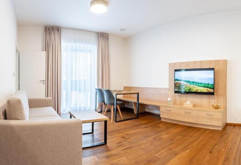 آپارتمان 1 خوابه همکف, Apartmány Resort Vrchlabí