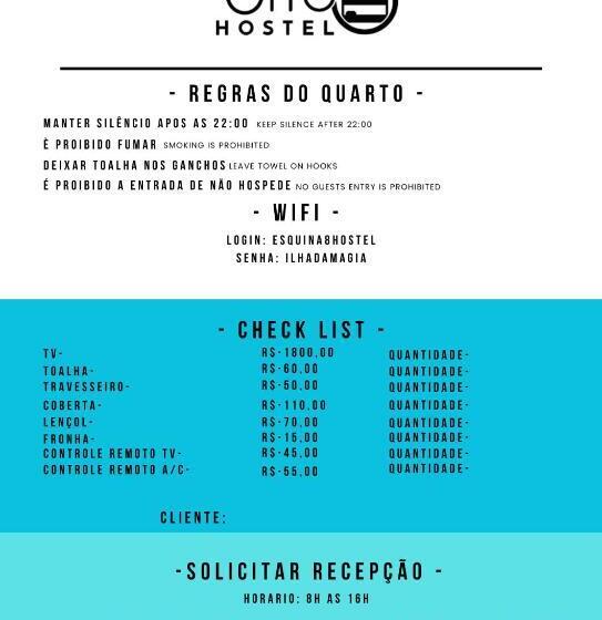 Четырехместный Номер Стандарт, Esquina 8 Suítes Confort & Hostel