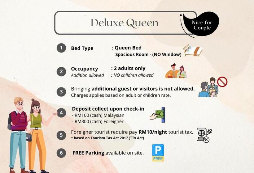 Номер Deluxe Кровать Куин, Hilltop Hotel Tanjung Malim