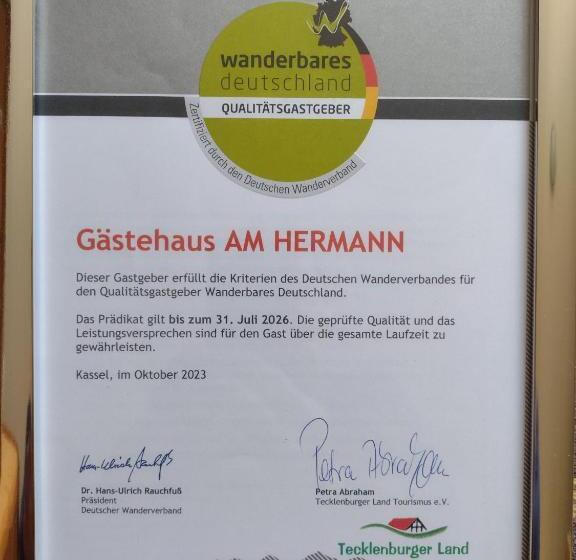 バルコニー付き１ベッドルームアパートメント, Gästehaus Am Hermann
