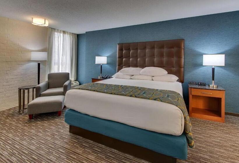 带大床的豪华间, Pear Tree Inn St Louis Airport