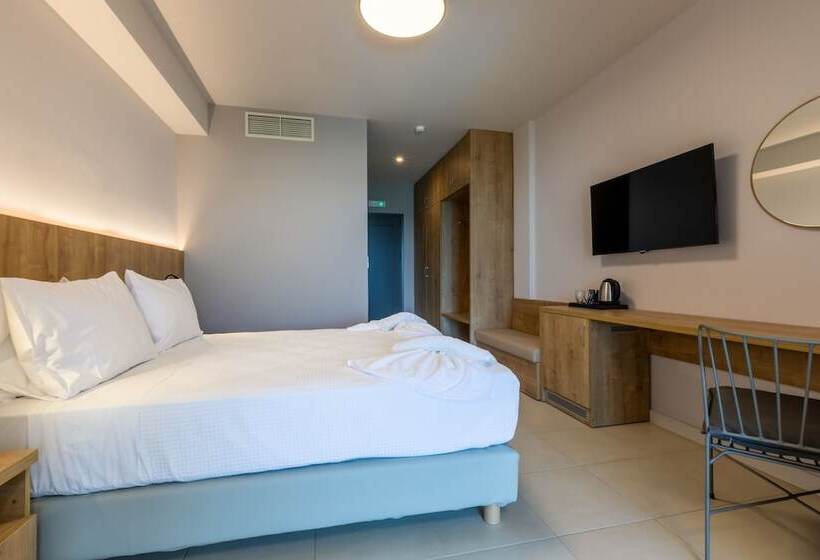 غرفة عائلية مطلّة علي البحر, White Olive Elite Rethymno