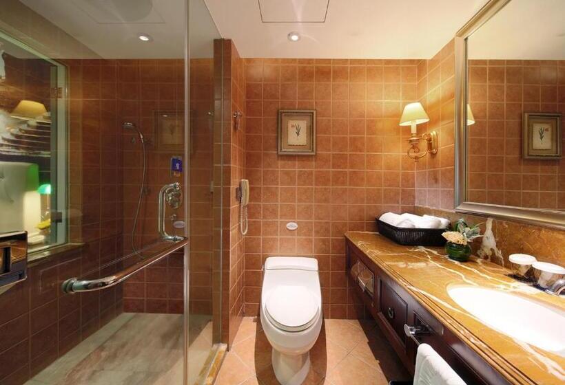 quarto Deluxe Cama King Vista Cidade, City Hotel Xiamen Free Welcome Fruits