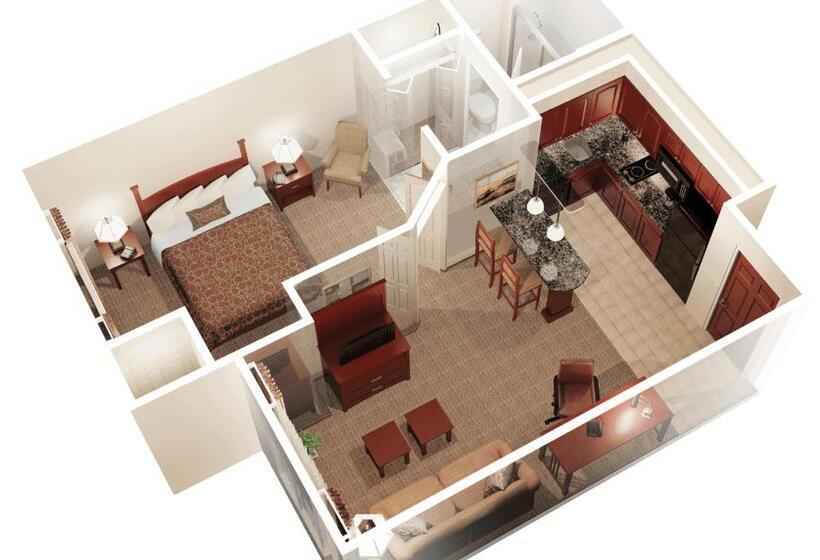 Люкс Кровать Кинг, Staybridge Suites Detroit Novi, An Ihg