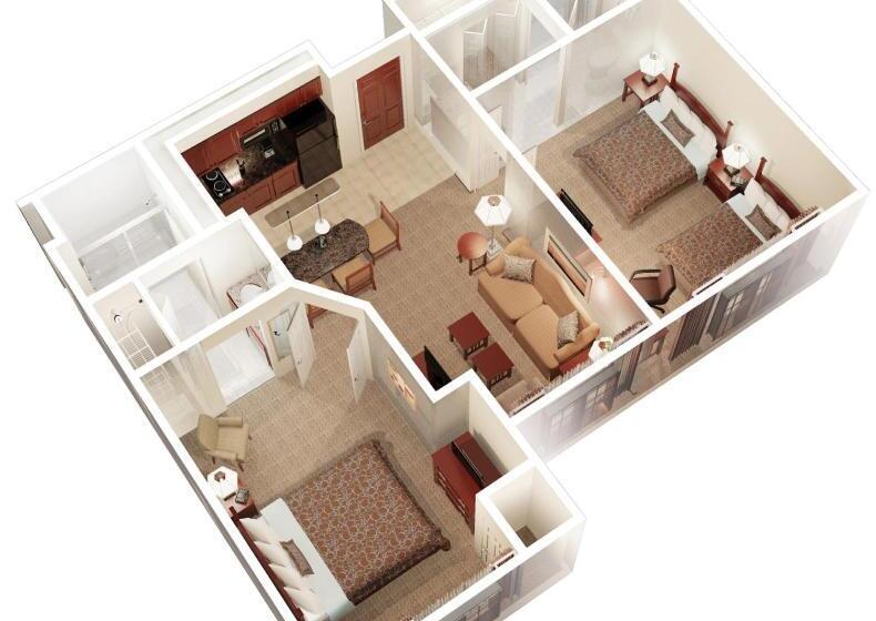Люкс 2 Спальни, Staybridge Suites Detroit Novi, An Ihg