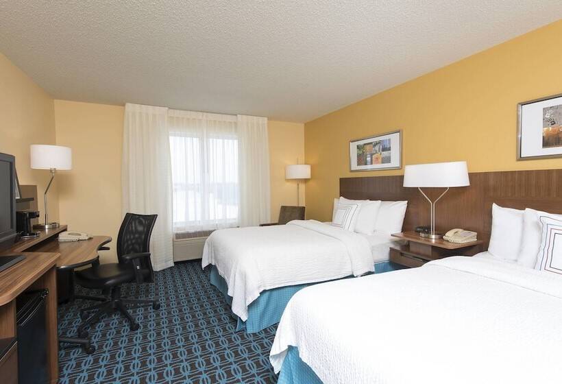 스탠다드 룸 더블 침대 2개, Fairfield Inn And Suites By Marriott Chicago St. Charles