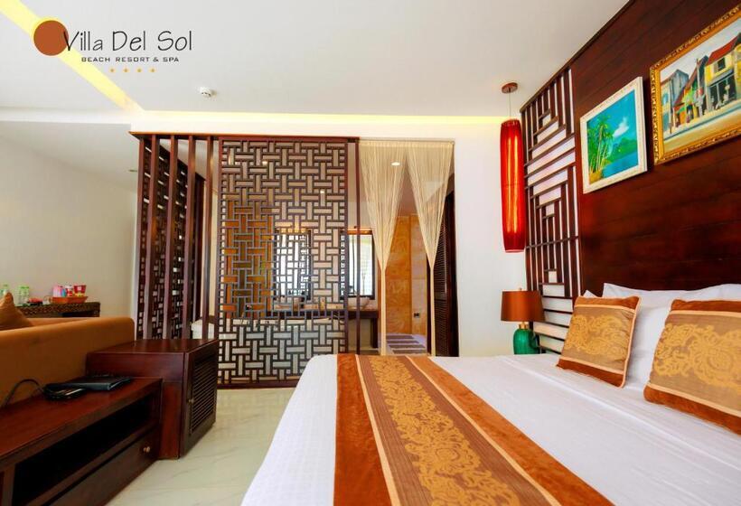 اتاق پریمیوم با چشم‌انداز باغ, Villa Del Sol Beach Resort & Spa