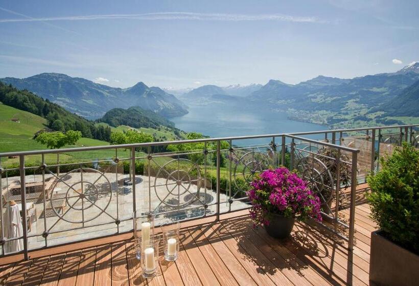 Superior room with lake view, Villa Honegg