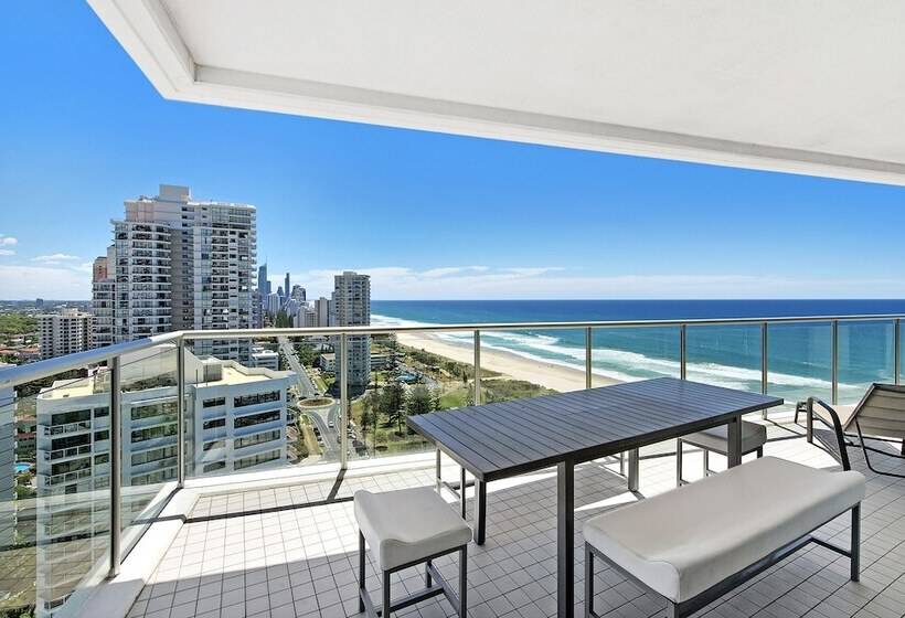 침실 3개 바다 전망 아파트, Ultiqa Air On Broadbeach