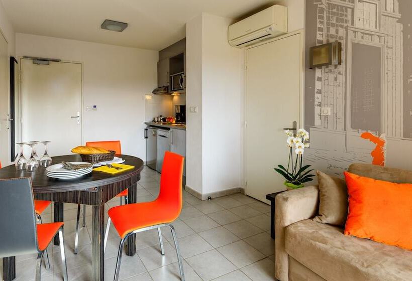 Апартаменты 1 Спальня, Lagrange Aparthotel Montpellier Millénaire