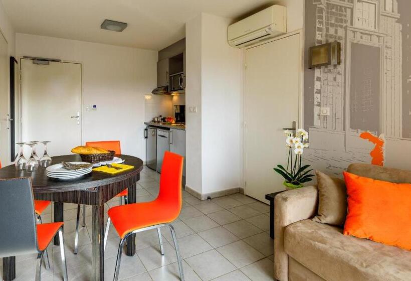 Апартаменты 1 Спальня, Lagrange Aparthotel Montpellier Millénaire
