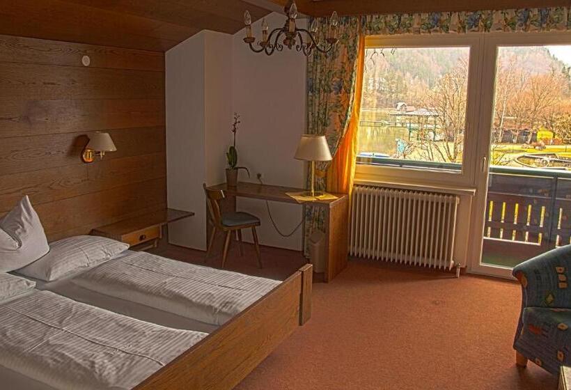 اتاق استاندارد با چشم‌انداز دریاچه, Seehotel Lilly