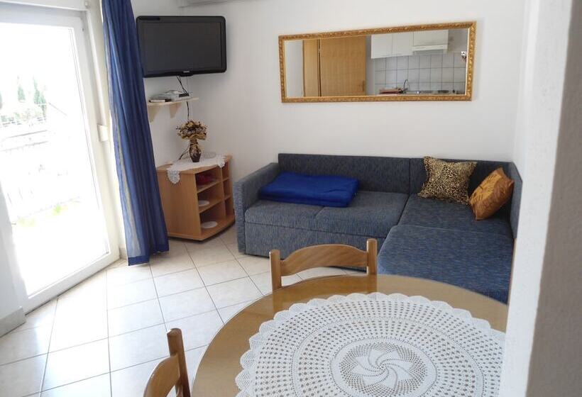 침실 1개 아파트 측면 바다 전망, Apartmani Slavica