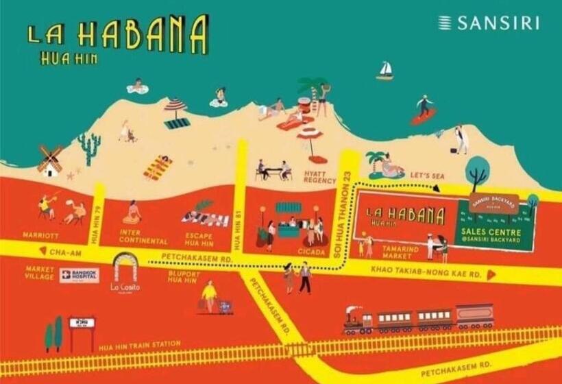 آپارتمان 1 خوابه, La Habana Huahin By Rt258