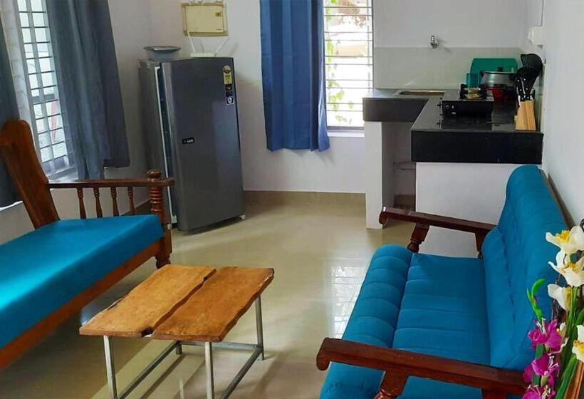 آپارتمان 1 خوابه با چشم‌انداز باغ, Blue Sophy Residency