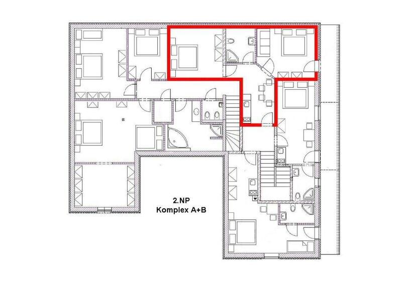 Апартаменты 2 Спальни, U Jeřába   Komplex A