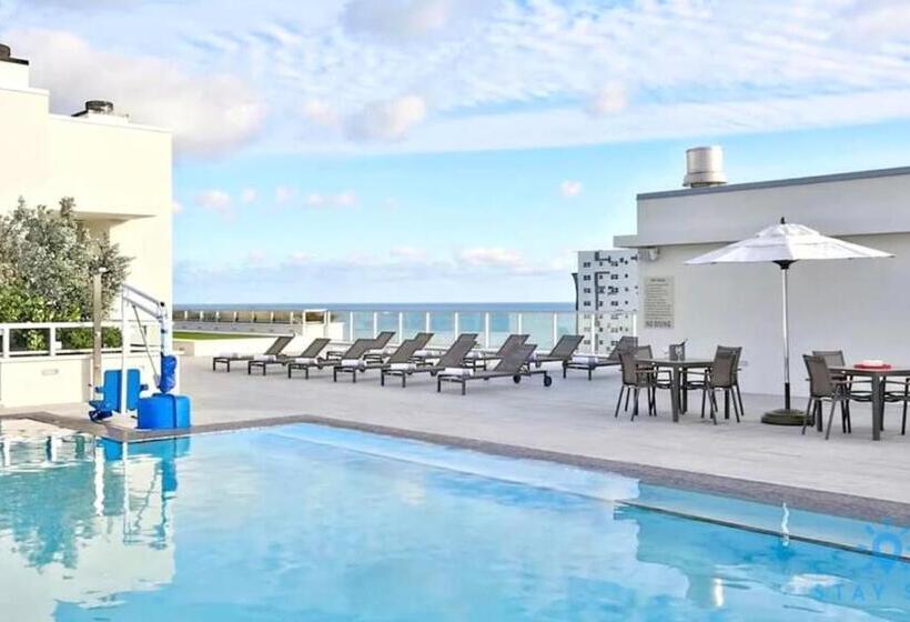 خانه 1 خوابه, Worth Traveling Rooftop Pool   Hollywood Beach   Gym