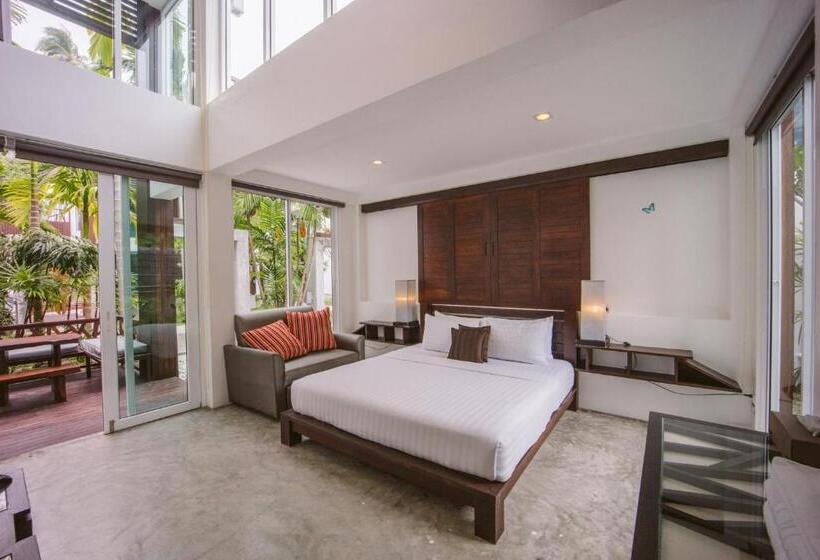 스탠다드 룸 가든 전망, Sairee Hut Resort Koh Tao