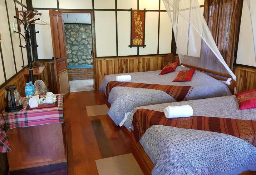 Standard bungalow river view, Thongbay Guesthouse