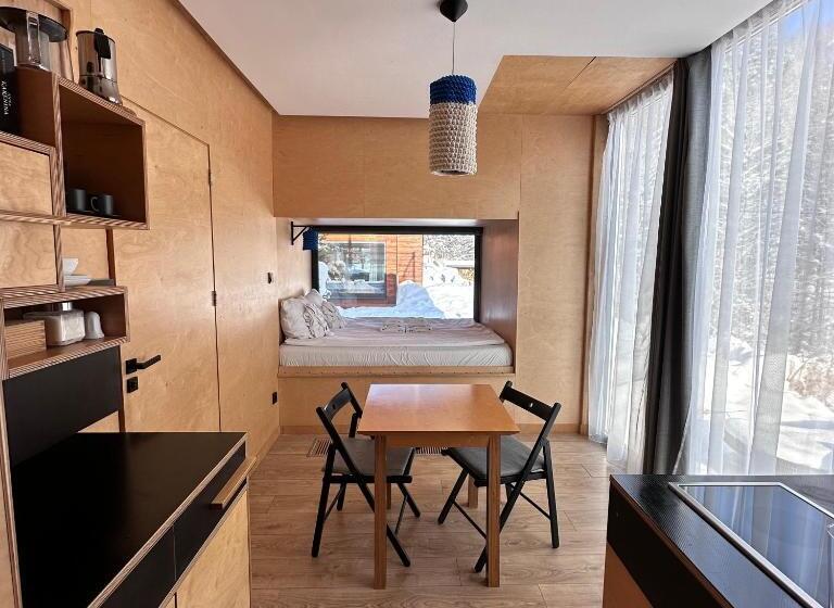 آپارتمان 1 خوابه با تراس, Apartamenty Szuflandia Z Sauną, Jacuzzi, Przy Stoku Narciarskim