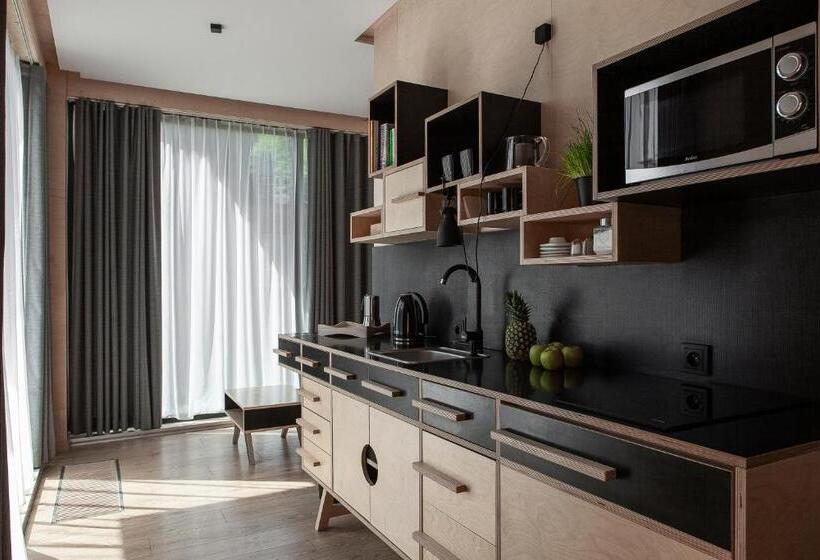 آپارتمان 1 خوابه با تراس, Apartamenty Szuflandia Z Sauną, Jacuzzi, Przy Stoku Narciarskim