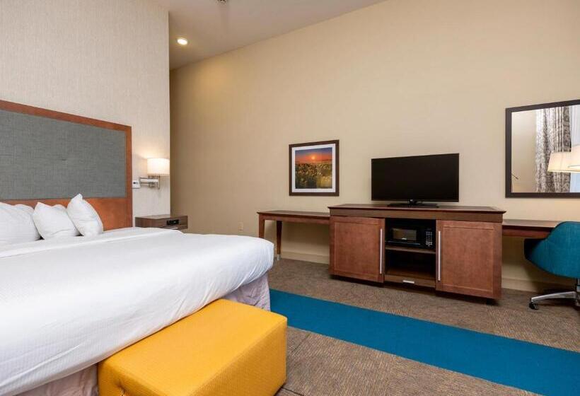 스탠다드 룸 킹사이즈 침대, Flag Point Inn And Suites Pratt By Fairbridge