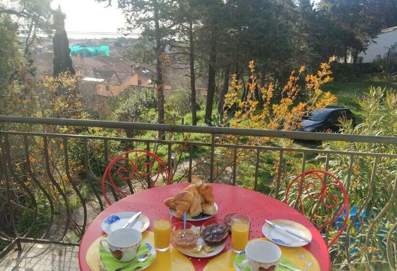اتاق استاندارد با چشم‌انداز دریا, Bed & Diner Les Terrasses De La Palme