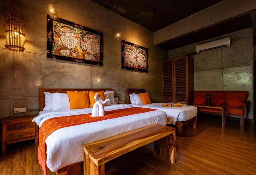 Трехместный Номер Deluxe Вид на Сад, Ipoh Bali