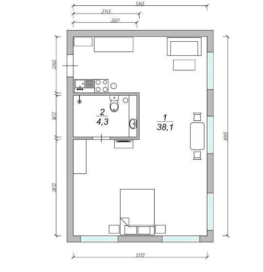Apartamento Superior 1 Dormitório, Dee Apartments