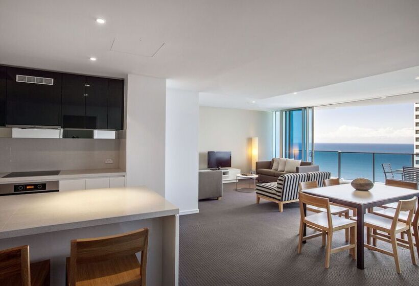 침실 3개 바다 전망 아파트, Hilton Surfers Paradise Hotel & Residences