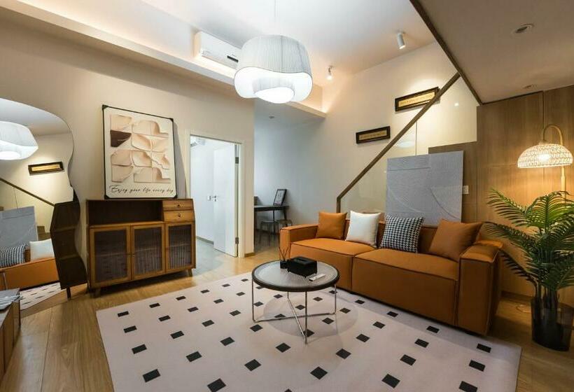 آپارتمان 2 خوابه, Wesu Apartment Shenzhen Futian Bagualing Branch
