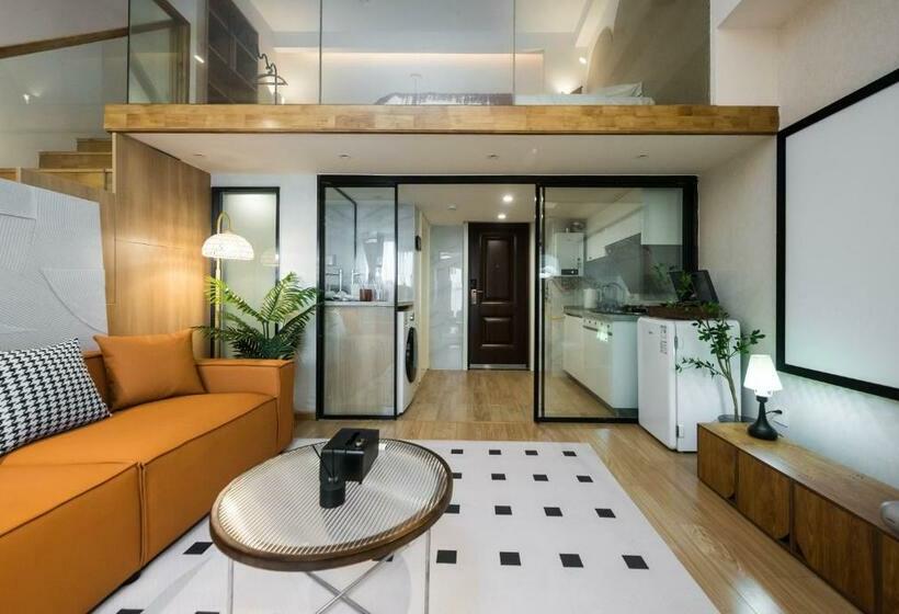 آپارتمان 2 خوابه, Wesu Apartment Shenzhen Futian Bagualing Branch